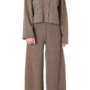 IN SEARCH ISO Zara Tan Wide-Leg Pants